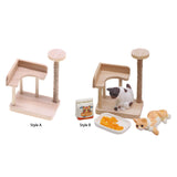Maxbell 1:12 Dollhouse Cat Climbing Frame Cat Scratch Post for Miniature Scene style A