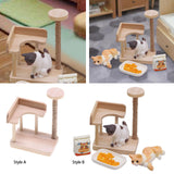 Maxbell 1:12 Dollhouse Cat Climbing Frame Cat Scratch Post for Miniature Scene style A