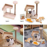 Maxbell 1:12 Dollhouse Cat Climbing Frame Cat Scratch Post for Miniature Scene style A