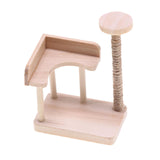 Maxbell 1:12 Dollhouse Cat Climbing Frame Cat Scratch Post for Miniature Scene style A