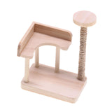 Maxbell 1:12 Dollhouse Cat Climbing Frame Cat Scratch Post for Miniature Scene style A