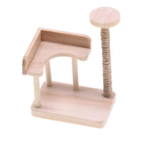 Maxbell 1:12 Dollhouse Cat Climbing Frame Cat Scratch Post for Miniature Scene style A