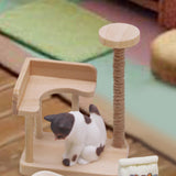 Maxbell 1:12 Dollhouse Cat Climbing Frame Cat Scratch Post for Miniature Scene style A