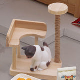 Maxbell 1:12 Dollhouse Cat Climbing Frame Cat Scratch Post for Miniature Scene style A
