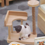 Maxbell 1:12 Dollhouse Cat Climbing Frame Cat Scratch Post for Miniature Scene style A