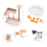 Maxbell 1:12 Dollhouse Cat Climbing Frame Cat Scratch Post for Miniature Scene style B