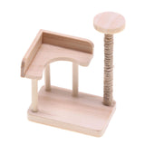 Maxbell 1:12 Dollhouse Cat Climbing Frame Cat Scratch Post for Miniature Scene style B