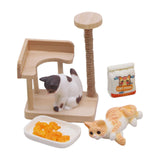 Maxbell 1:12 Dollhouse Cat Climbing Frame Cat Scratch Post for Miniature Scene style B