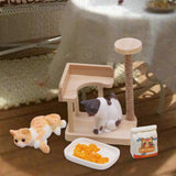 Maxbell 1:12 Dollhouse Cat Climbing Frame Cat Scratch Post for Miniature Scene style B