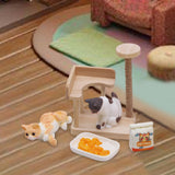 Maxbell 1:12 Dollhouse Cat Climbing Frame Cat Scratch Post for Miniature Scene style B