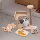 Maxbell 1:12 Dollhouse Cat Climbing Frame Cat Scratch Post for Miniature Scene style B