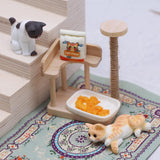 Maxbell 1:12 Dollhouse Cat Climbing Frame Cat Scratch Post for Miniature Scene style B