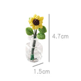 Maxbell Mini Potted Plant Fake Sunflowers Home Miniature Dollhouse Flowers 1 12 Gift