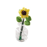 Maxbell Mini Potted Plant Fake Sunflowers Home Miniature Dollhouse Flowers 1 12 Gift