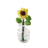 Maxbell Mini Potted Plant Fake Sunflowers Home Miniature Dollhouse Flowers 1 12 Gift