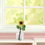 Maxbell Mini Potted Plant Fake Sunflowers Home Miniature Dollhouse Flowers 1 12 Gift