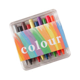 Maxbell 1/12 Dollhouse Crayons Pencils with Acrylic Storage Case Mini Painting Tools
