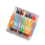 Maxbell 1/12 Dollhouse Crayons Pencils with Acrylic Storage Case Mini Painting Tools