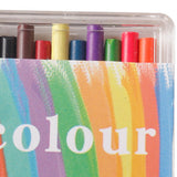 Maxbell 1/12 Dollhouse Crayons Pencils with Acrylic Storage Case Mini Painting Tools