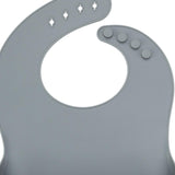 Maxbell Baby Bibs with Large Pocket Breathable Comfortable Eating Bibs for Boys Kids Gray