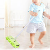 Maxbell Kids Mini Mop Toy Kids Household Cleaning Toy for Hands on Ability Housework green