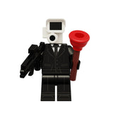 Maxbell 8x Skibidi Toilet Toy DIY Toilet Action Figure for Decoration Desk Halloween