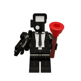 Maxbell 8x Skibidi Toilet Toy DIY Toilet Action Figure for Decoration Desk Halloween