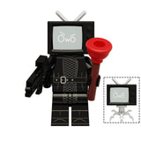 Maxbell 8x Skibidi Toilet Toy DIY Toilet Action Figure for Decoration Desk Halloween