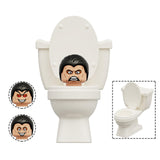 Maxbell 8x Skibidi Toilet Toy DIY Toilet Action Figure for Decoration Desk Halloween
