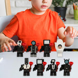 Maxbell 8x Skibidi Toilet Toy DIY Toilet Action Figure for Decoration Desk Halloween