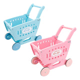 Maxbell Kids Shopping Cart Trolley Mart Shopping Cart for Ages 3 and up Baby Blue