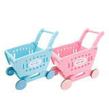 Maxbell Kids Shopping Cart Trolley Mart Shopping Cart for Ages 3 and up Baby Blue