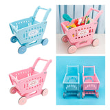 Maxbell Kids Shopping Cart Trolley Mart Shopping Cart for Ages 3 and up Baby Blue