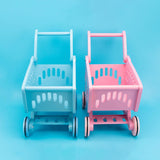 Maxbell Kids Shopping Cart Trolley Mart Shopping Cart for Ages 3 and up Baby Blue