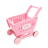 Maxbell Kids Shopping Cart Trolley Mart Shopping Cart for Ages 3 and up Baby Pink