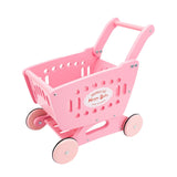 Maxbell Kids Shopping Cart Trolley Mart Shopping Cart for Ages 3 and up Baby Pink
