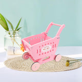 Maxbell Kids Shopping Cart Trolley Mart Shopping Cart for Ages 3 and up Baby Pink