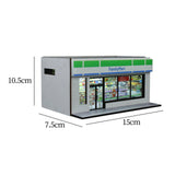 Maxbell 1/64 Supermarket Street Scene Display Case Layout for Home Bedroom Halloween Style A