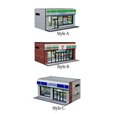 Maxbell 1/64 Supermarket Street Scene Display Case Layout for Home Bedroom Halloween Style A