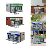 Maxbell 1/64 Supermarket Street Scene Display Case Layout for Home Bedroom Halloween Style A