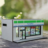 Maxbell 1/64 Supermarket Street Scene Display Case Layout for Home Bedroom Halloween Style A