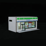 Maxbell 1/64 Supermarket Street Scene Display Case Layout for Home Bedroom Halloween Style A