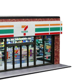 Maxbell 1/64 Supermarket Street Scene Display Case Layout for Home Bedroom Halloween Style B