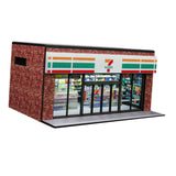 Maxbell 1/64 Supermarket Street Scene Display Case Layout for Home Bedroom Halloween Style B