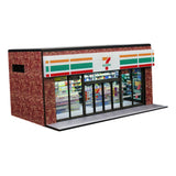 Maxbell 1/64 Supermarket Street Scene Display Case Layout for Home Bedroom Halloween Style B