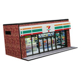 Maxbell 1/64 Supermarket Street Scene Display Case Layout for Home Bedroom Halloween Style B