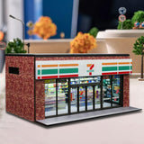 Maxbell 1/64 Supermarket Street Scene Display Case Layout for Home Bedroom Halloween Style B