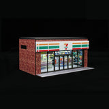 Maxbell 1/64 Supermarket Street Scene Display Case Layout for Home Bedroom Halloween Style B