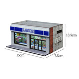 Maxbell 1/64 Supermarket Street Scene Display Case Layout for Home Bedroom Halloween Style C