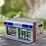 Maxbell 1/64 Supermarket Street Scene Display Case Layout for Home Bedroom Halloween Style C